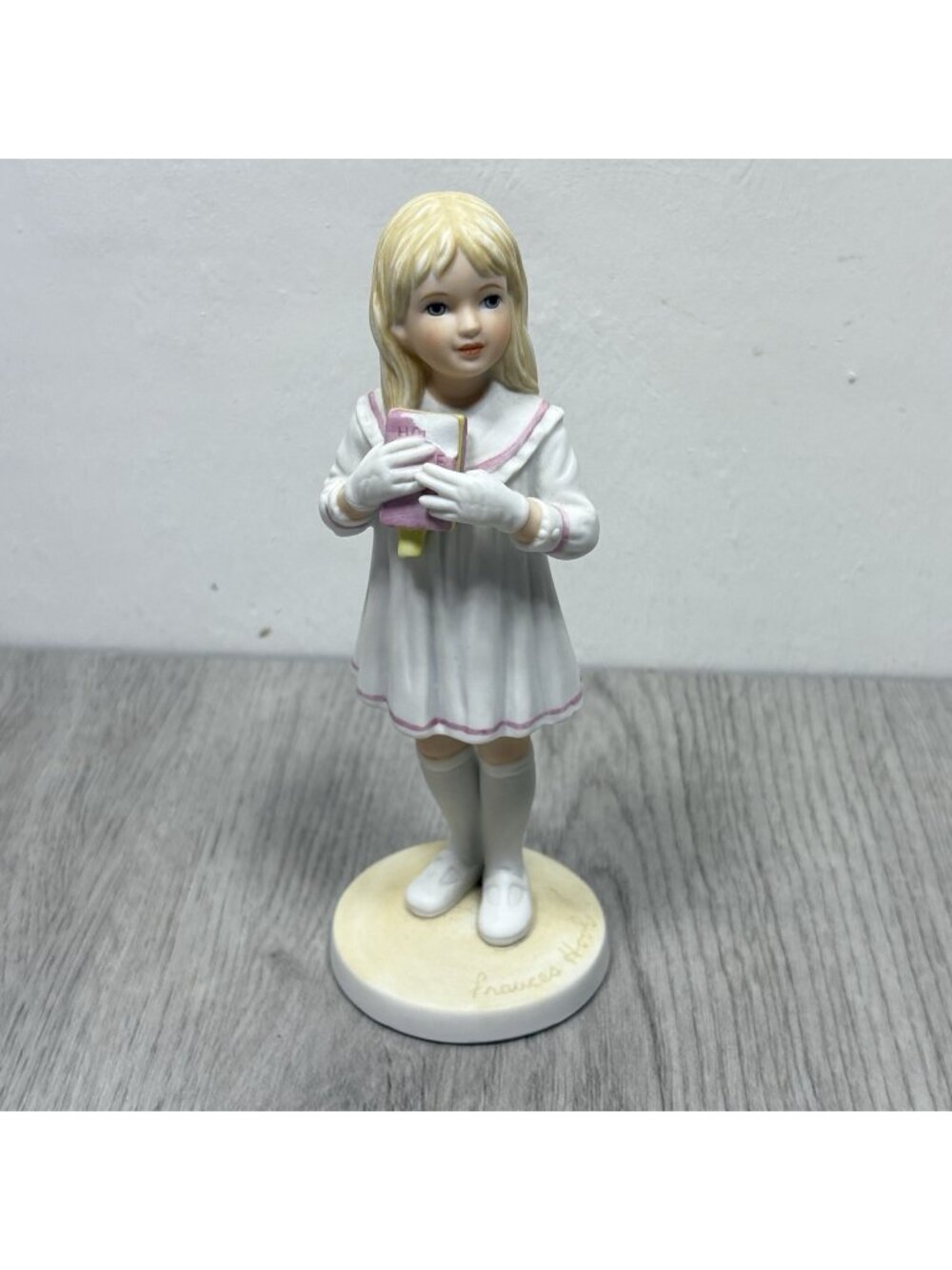 Signed Frances Hook Sunday School Figurine from A Child's World #3748 1980 Auto
